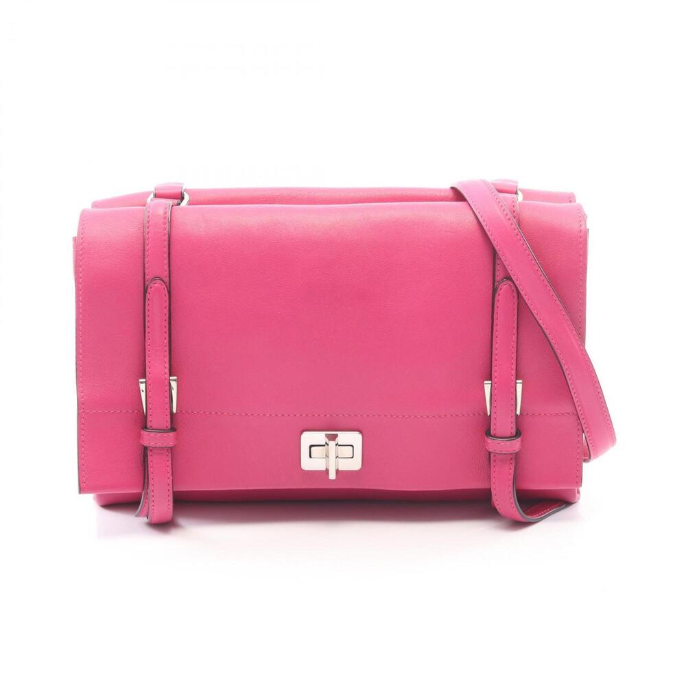 Prada LUX CALF Shoulder Bag/Handbag, Leather, Women's, Pink (BT0993)